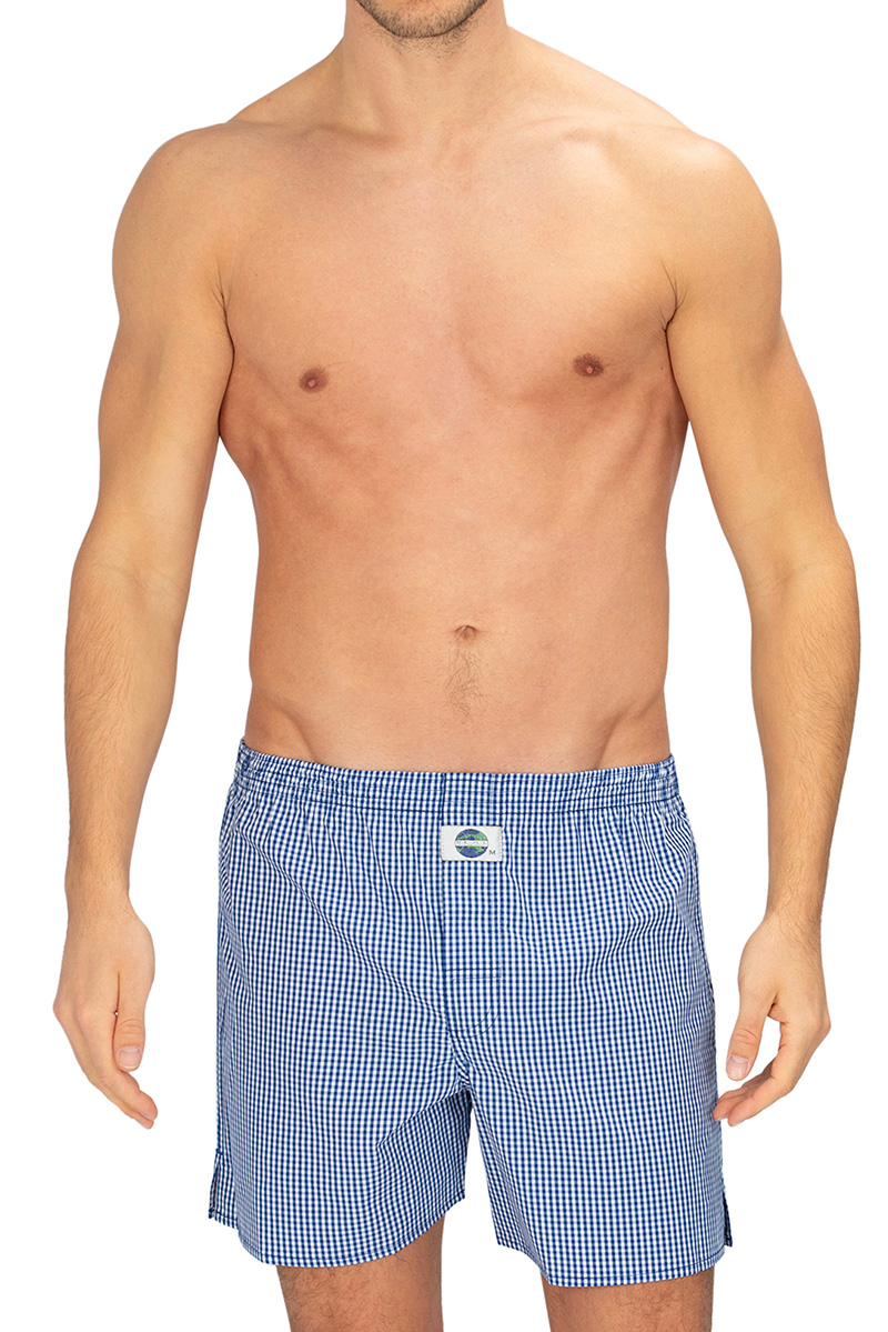 Deal Boxer blauw ruitje