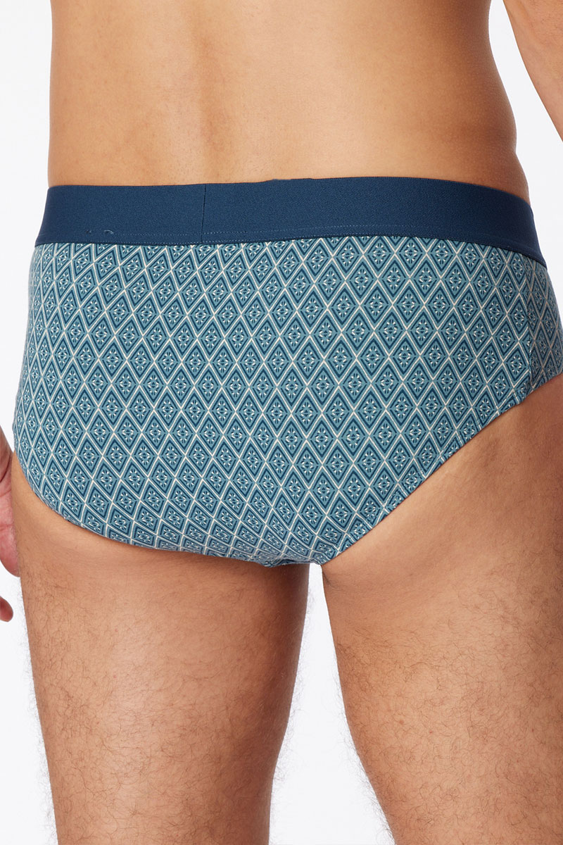 Schiesser 95/5 slips 3-pack blauw 