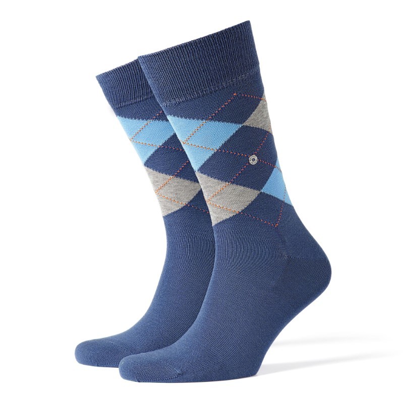 Burlington Sokken Manchester blauw