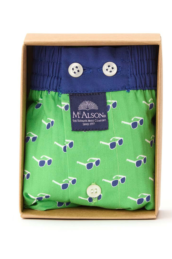 McAlson boxer Sunglasses groen
