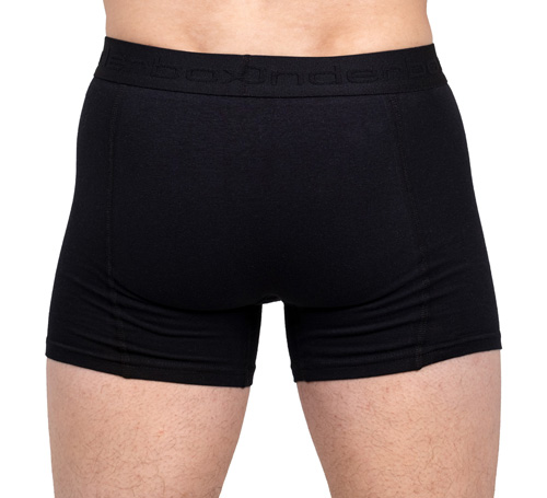 Onderbox zwarte boxershort achterkant