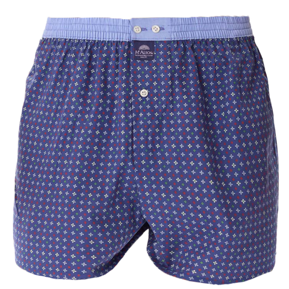 McAlson boxer print blauw  