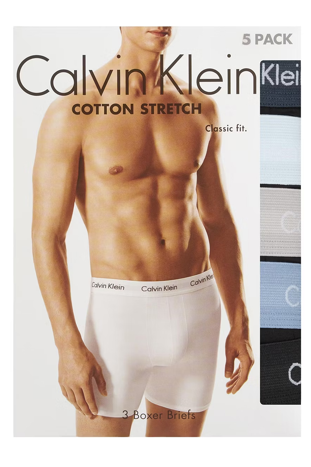 Calvin Klein Boxershort long 5-pack zwart 