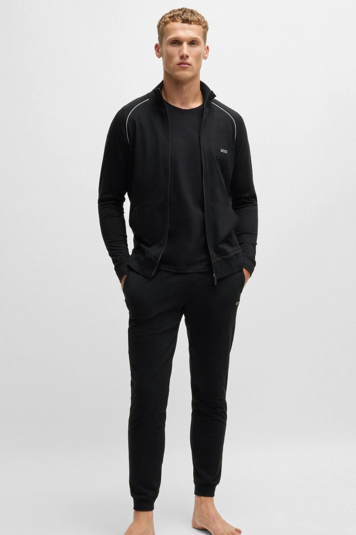 Hugo Boss Mix-Match pants met boordje zwart