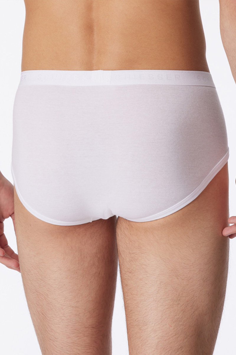 Schiesser Sportslip original 2-Pack met gulp wit