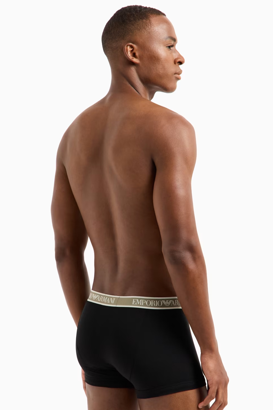 Armani boxershort 3-pack groen - zwart met logo print