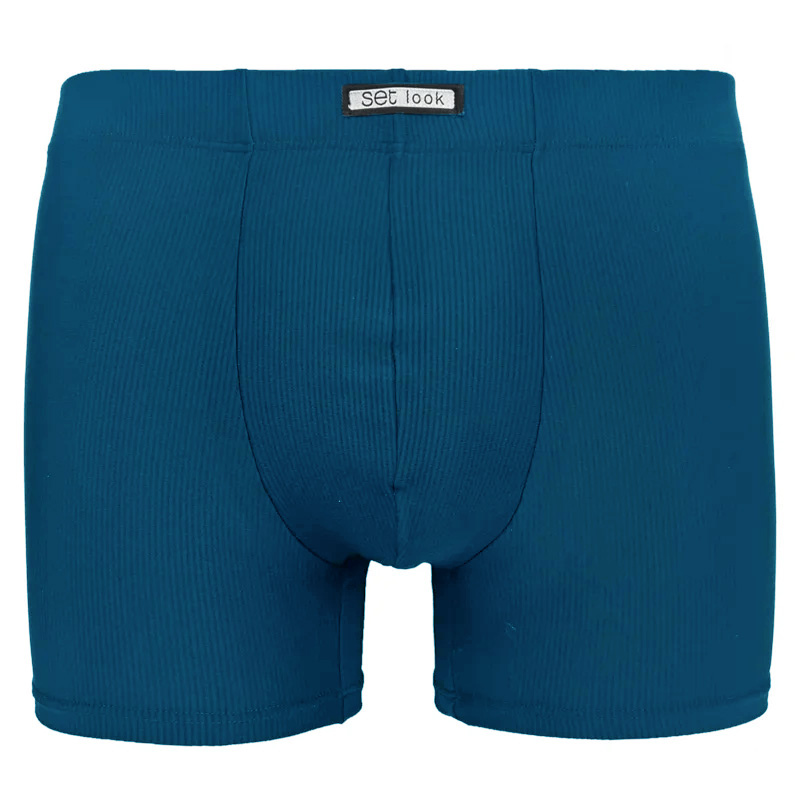 Set Boxershort microfiber blue gestreept