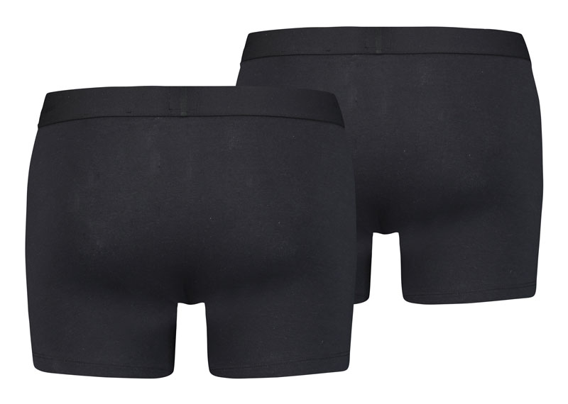 Levis boxershorts 2-pack zwart achterkant