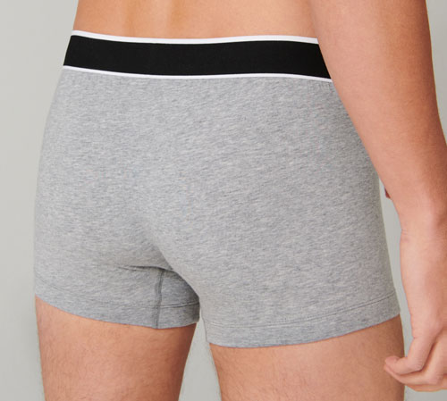 Schiesser boxershorts grijs 95-5 3-pack achterkant