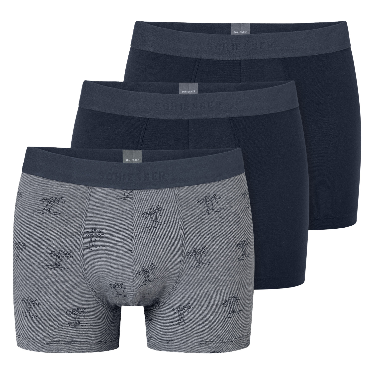 Schiesser 95/5 boxershorts blauw 