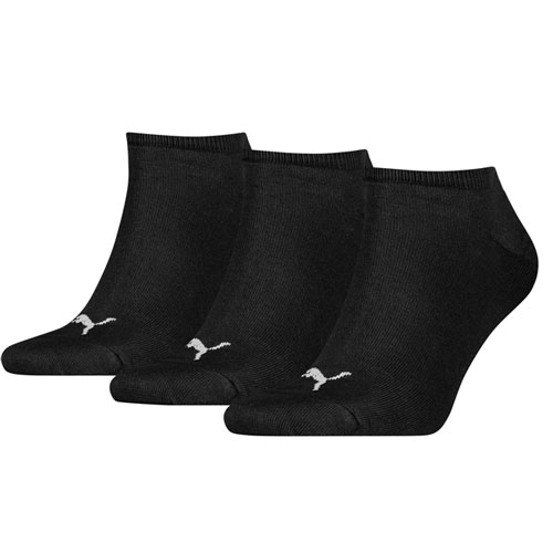 Puma sneaker sokken 3-paar zwart