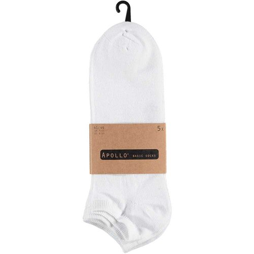 Basis sneaker sok wit apollo 121490 voor