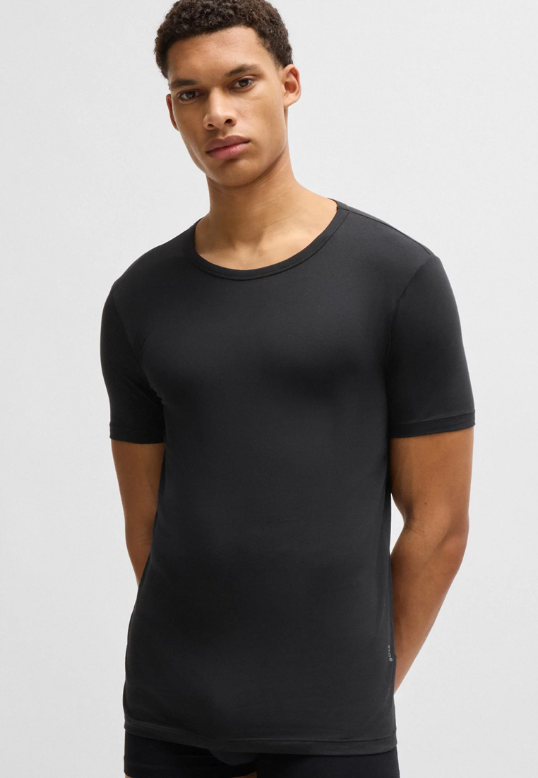 Hugo Boss T-shirt Modern slim fit 2-pack zwart