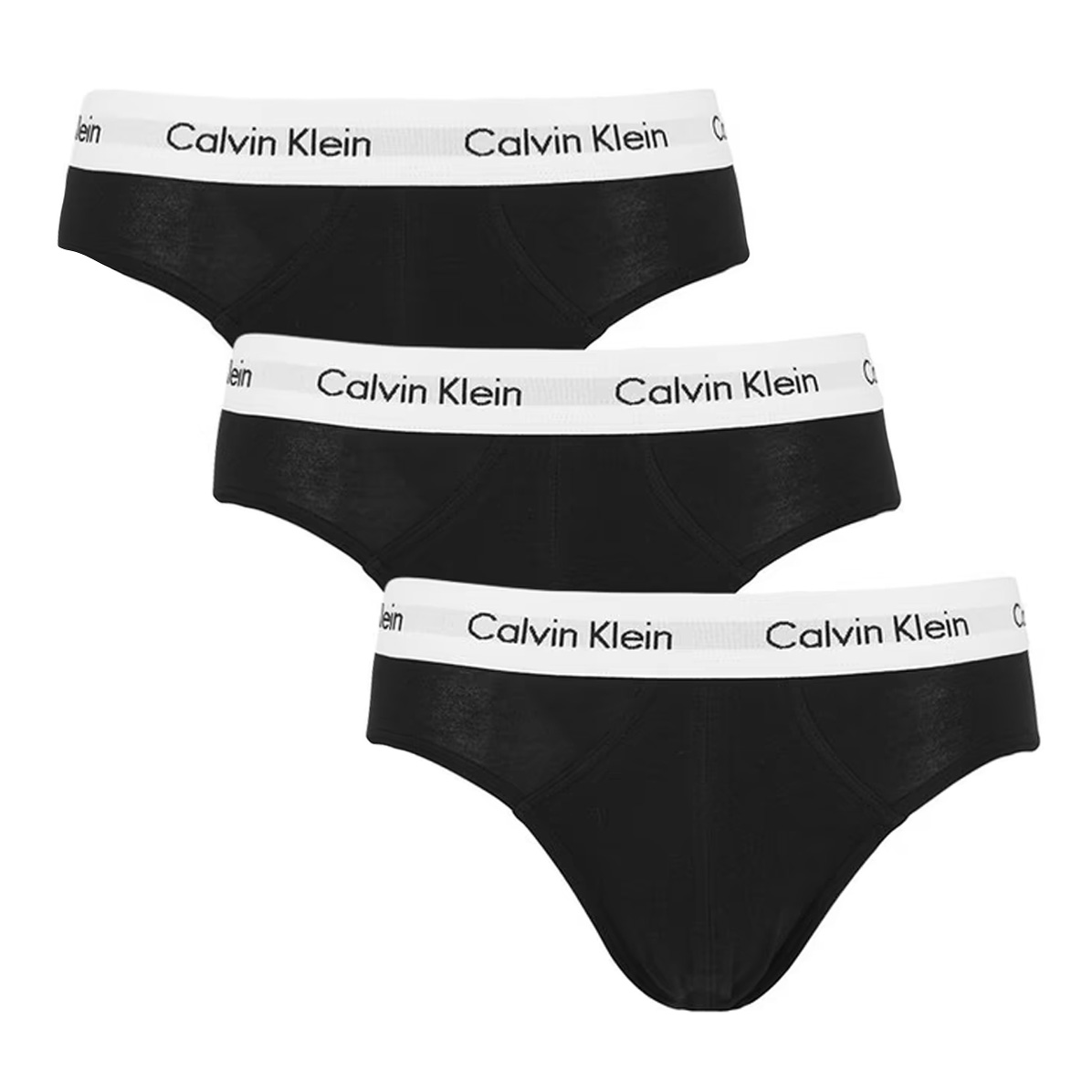 Calvin Klein Slips cotton stretch 3-pack zwart