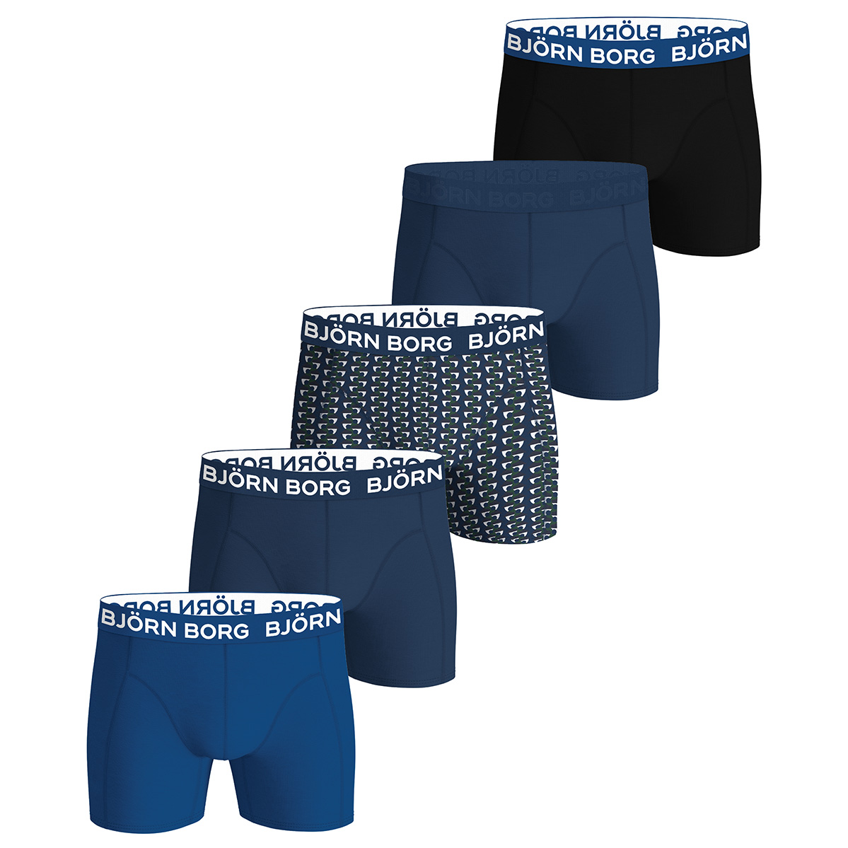 Bjorn Borg boxershorts  5-pack cotton stretch blauw