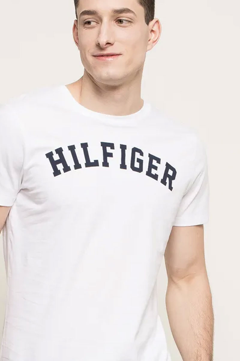 Tommy Hilfiger T-shirt met logo print wit