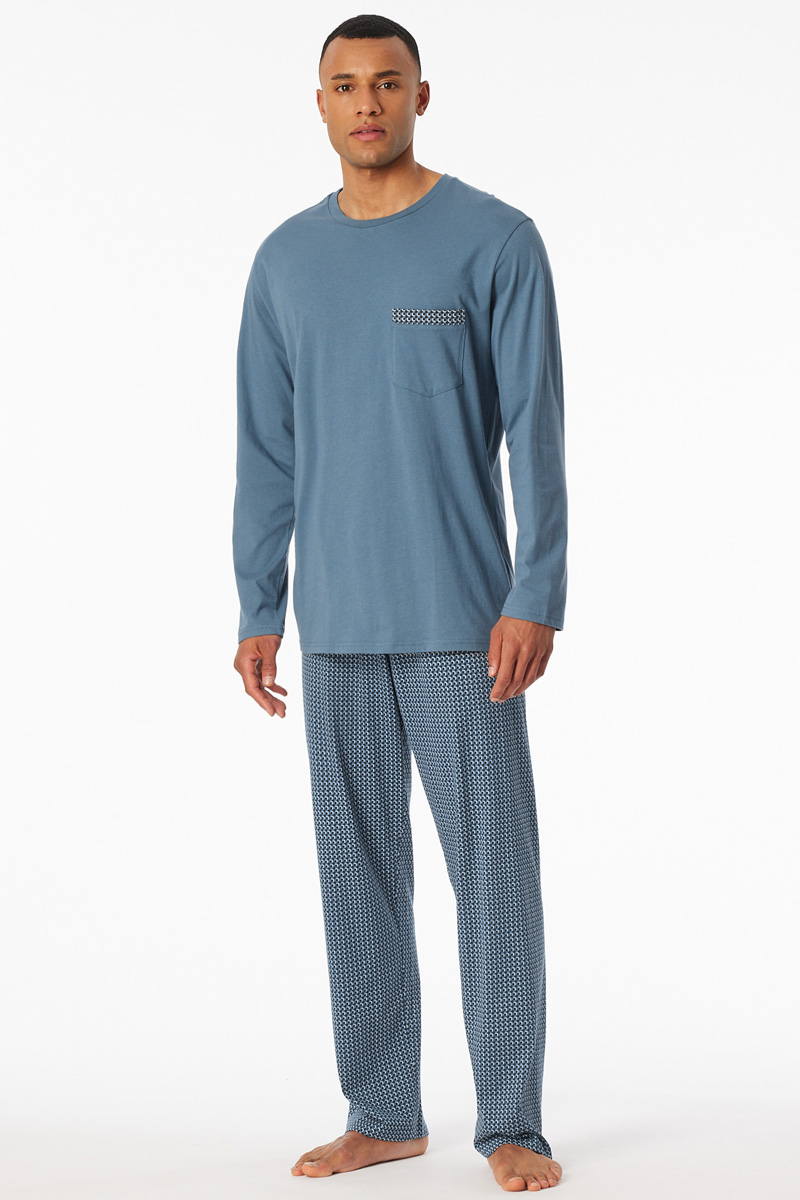 Schiesser Pyjama petrol 