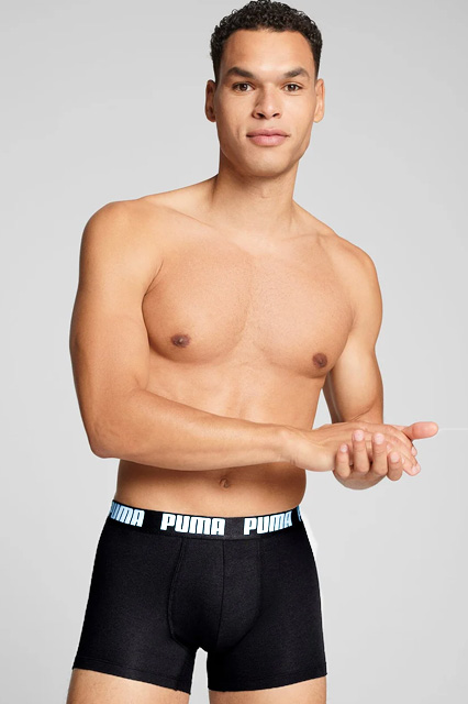 Puma everyday  Boxershorts 6-pack blauw-zwart