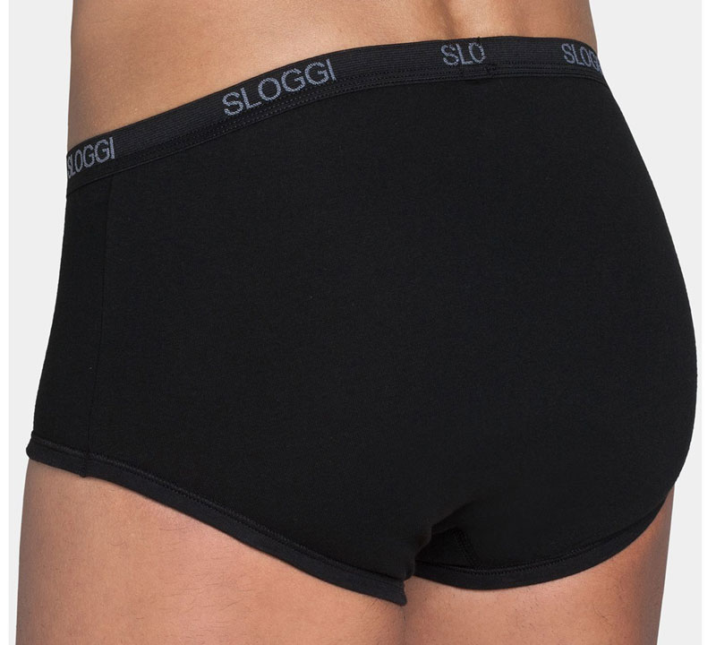 Sloggi Basic maxi slip achterkant zwart