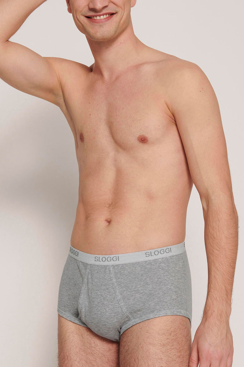 Sloggi Basic maxi slip met gulp grijs
