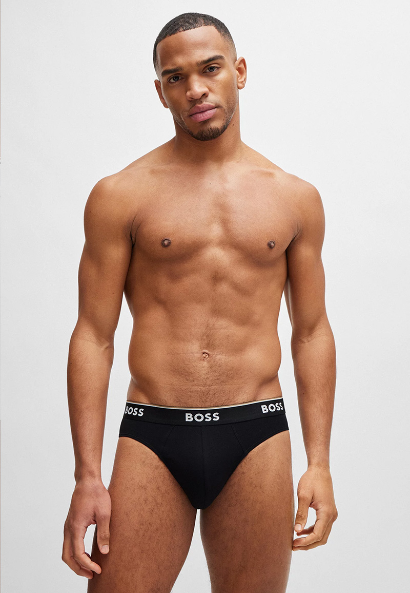 Hugo Boss Herenslips Power 3-pack zwart