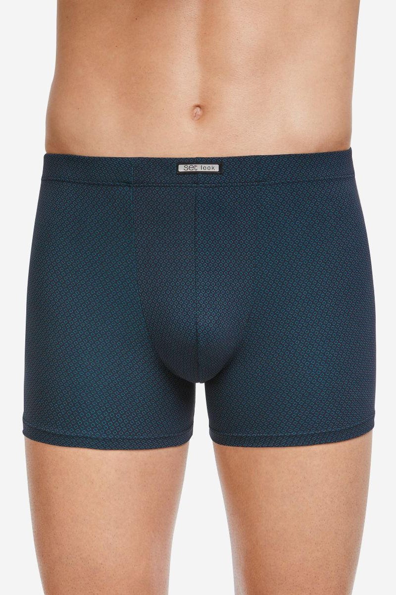 Set Boxershort microfiber Bubbels groen