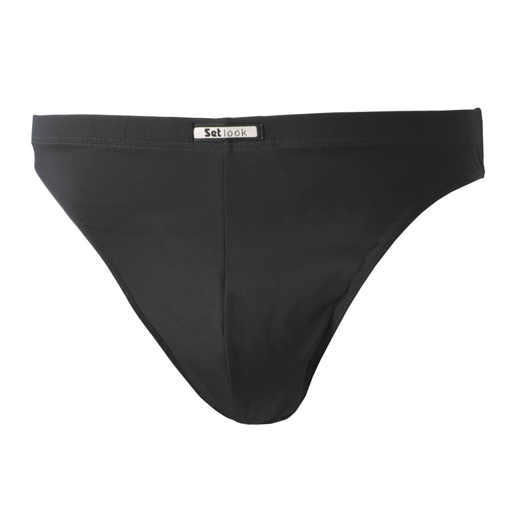 Set Heren string microfiber zwart