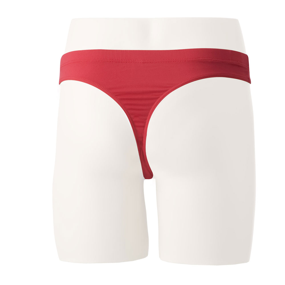Set Heren string microfiber rood