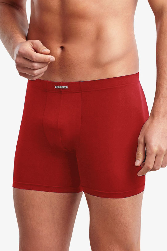 Set Boxershort 1878 microfiber rood
