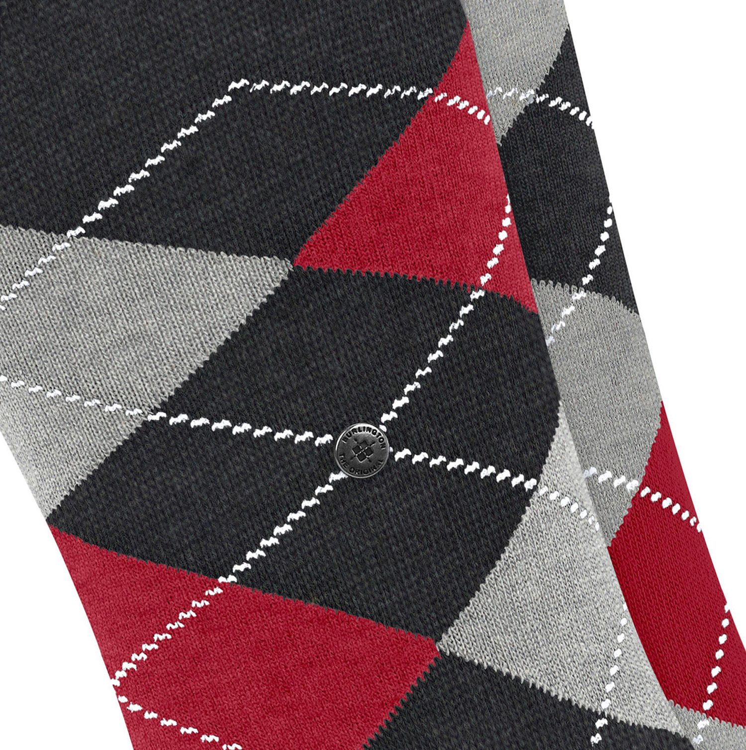 Everyday Argyle heren sokken 2-paar antraciet-grijs 