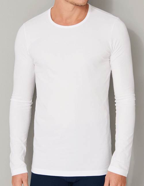 Schiesser T-shirt lange mouw 95-5 voorkant