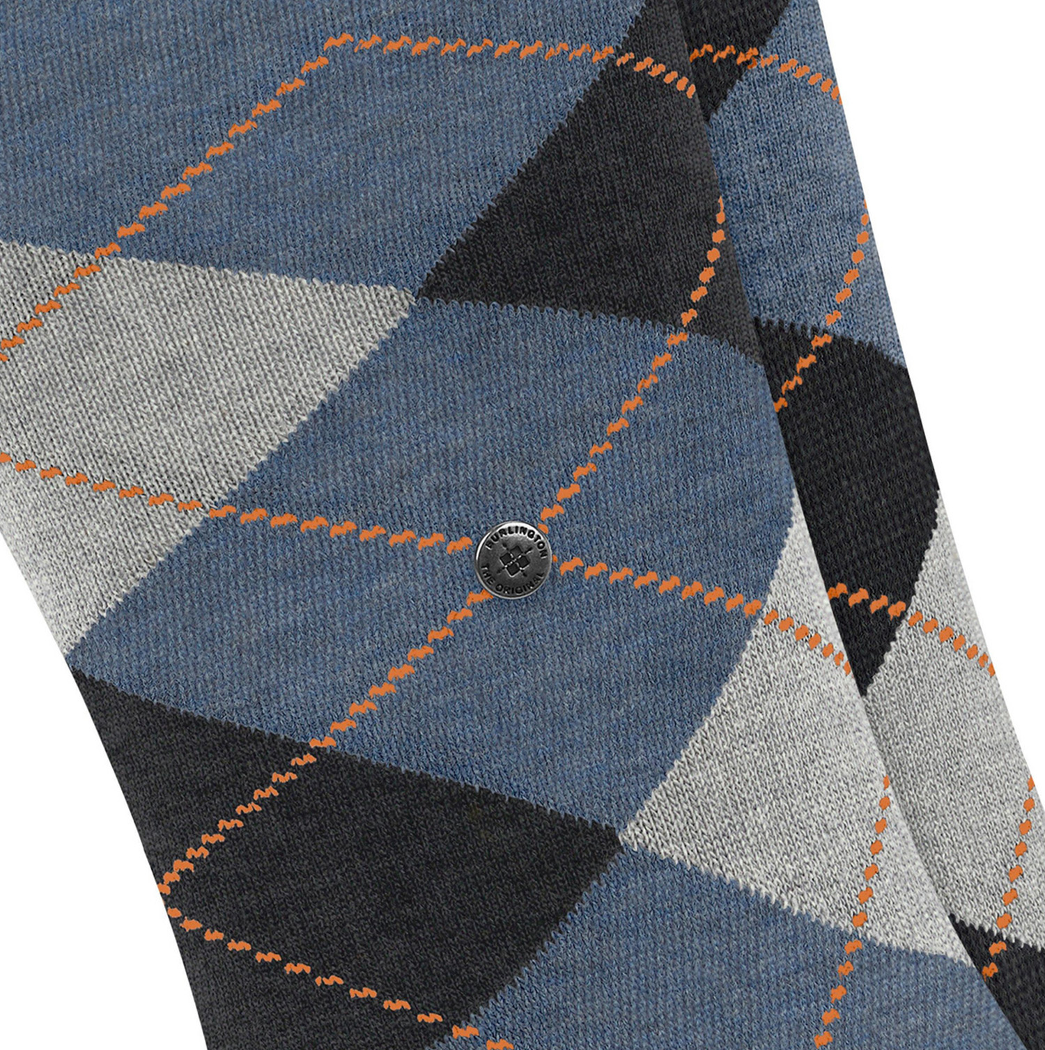Everyday Argyle heren sokken 2-paar denim melange