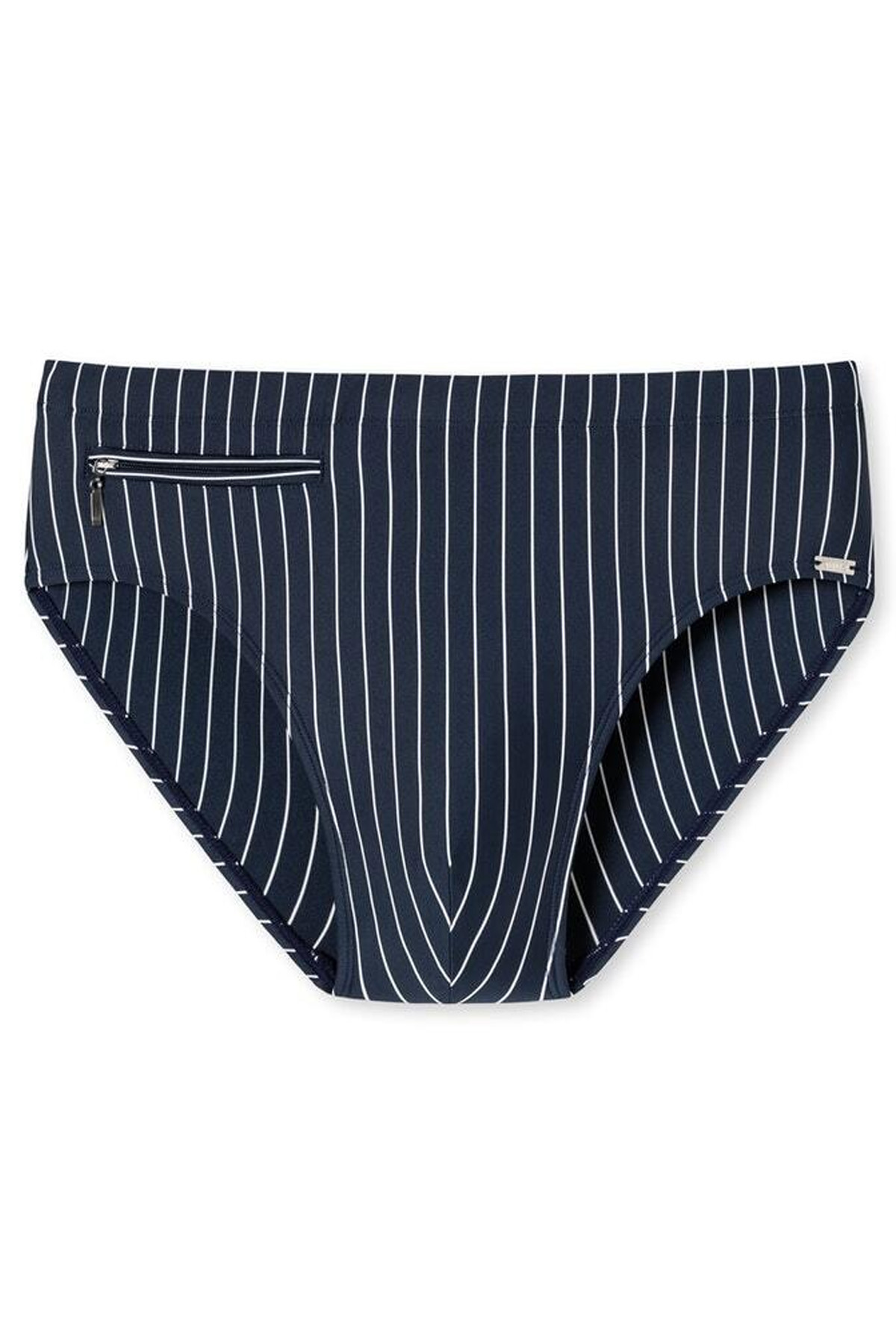 Schiesser Zwemslip blauw gestreept