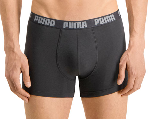 Puma boxershorts antraciet voorkant