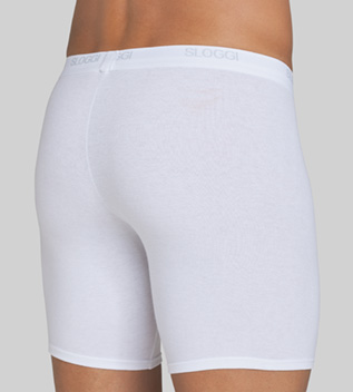 Sloggi Basic long boxershort wit achterkant