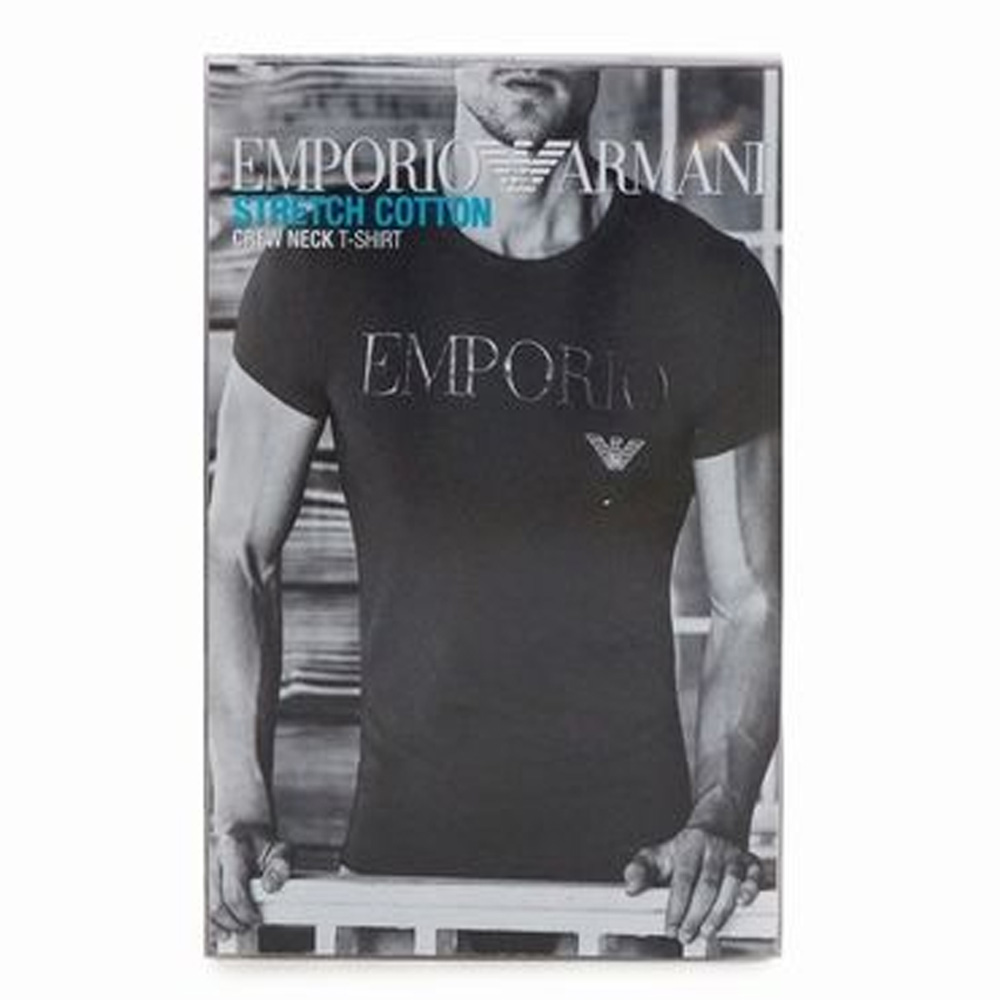 Armani T-shirt Mega logo print wit