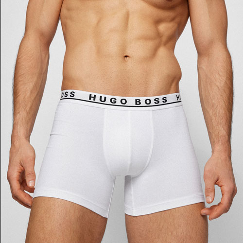 Hugo Boss Boxershort long 3-Pack wit