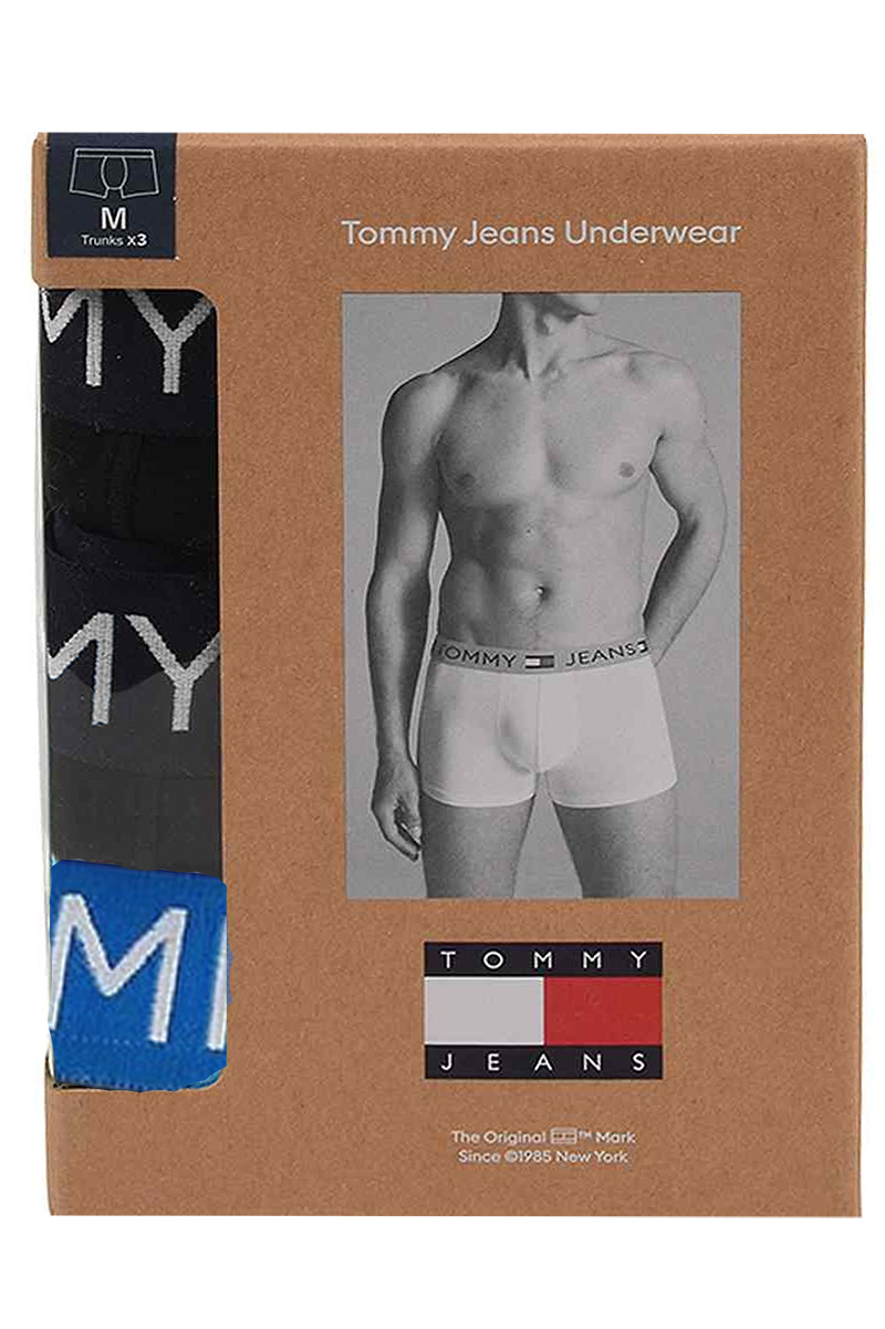 Tommy Jeans 3-pack shorts - trunk zwart