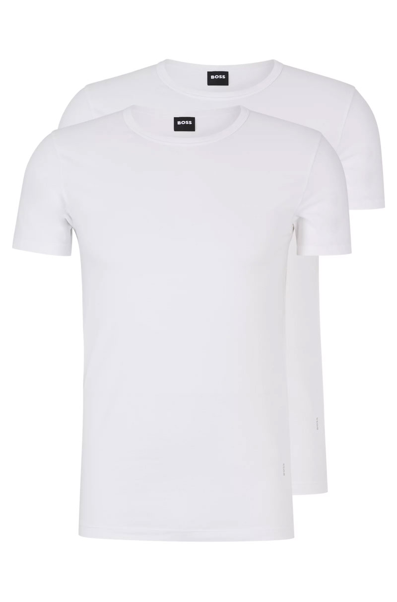 Hugo Boss T-shirt Modern slim fit 2-pack wit