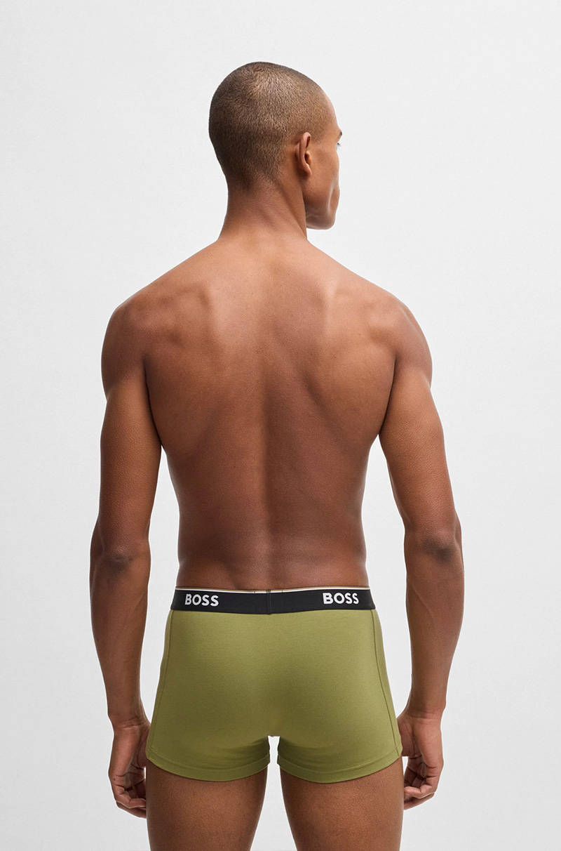Hugo Boss Power boxershort - trunk 3-pack groen - beige