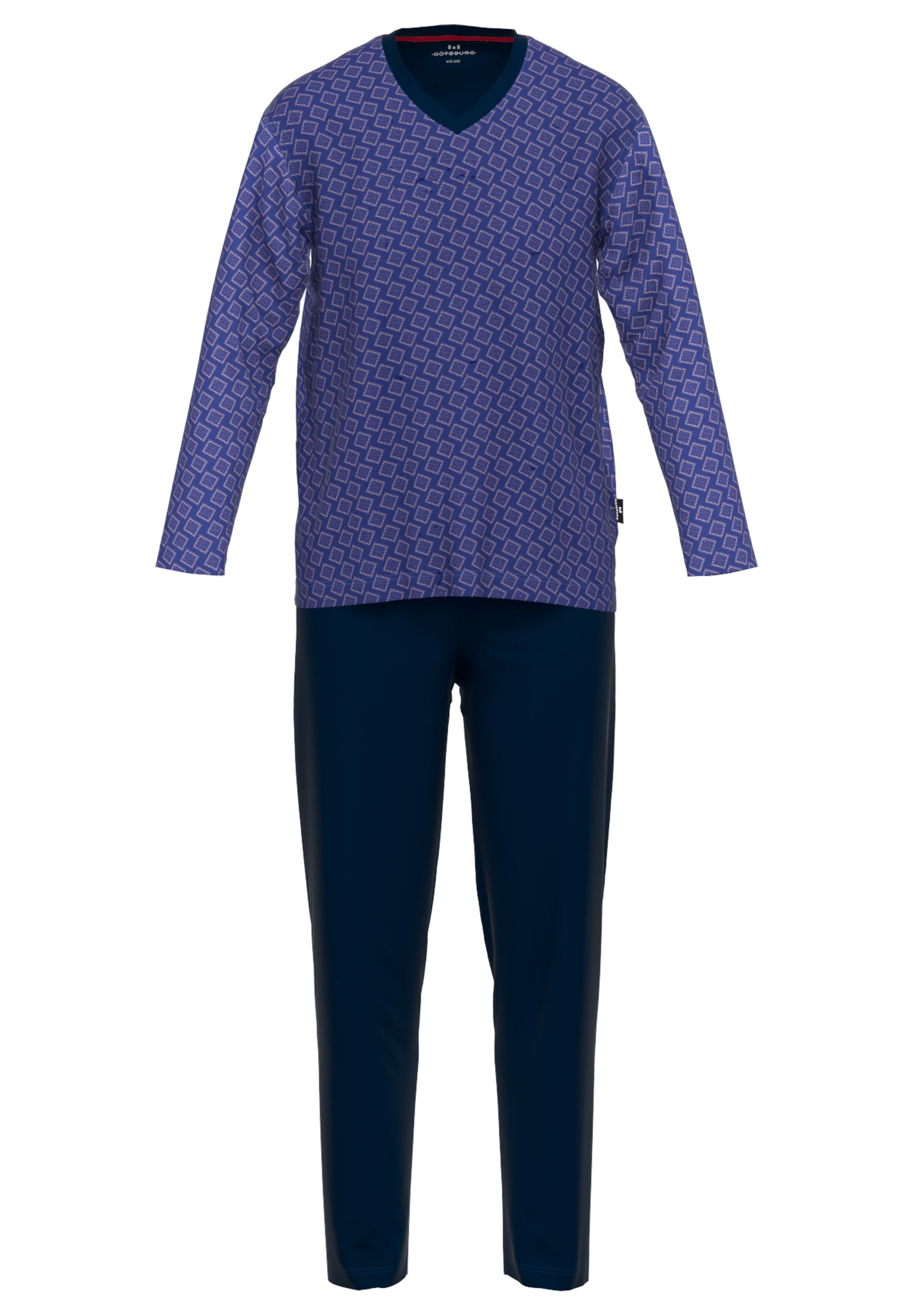 Gotzburg Pyjama blauw met V-hals