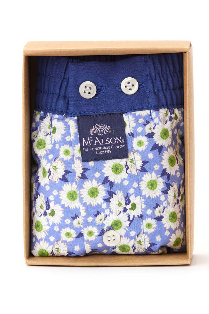 Mc Alson boxer Daisy blauw 
