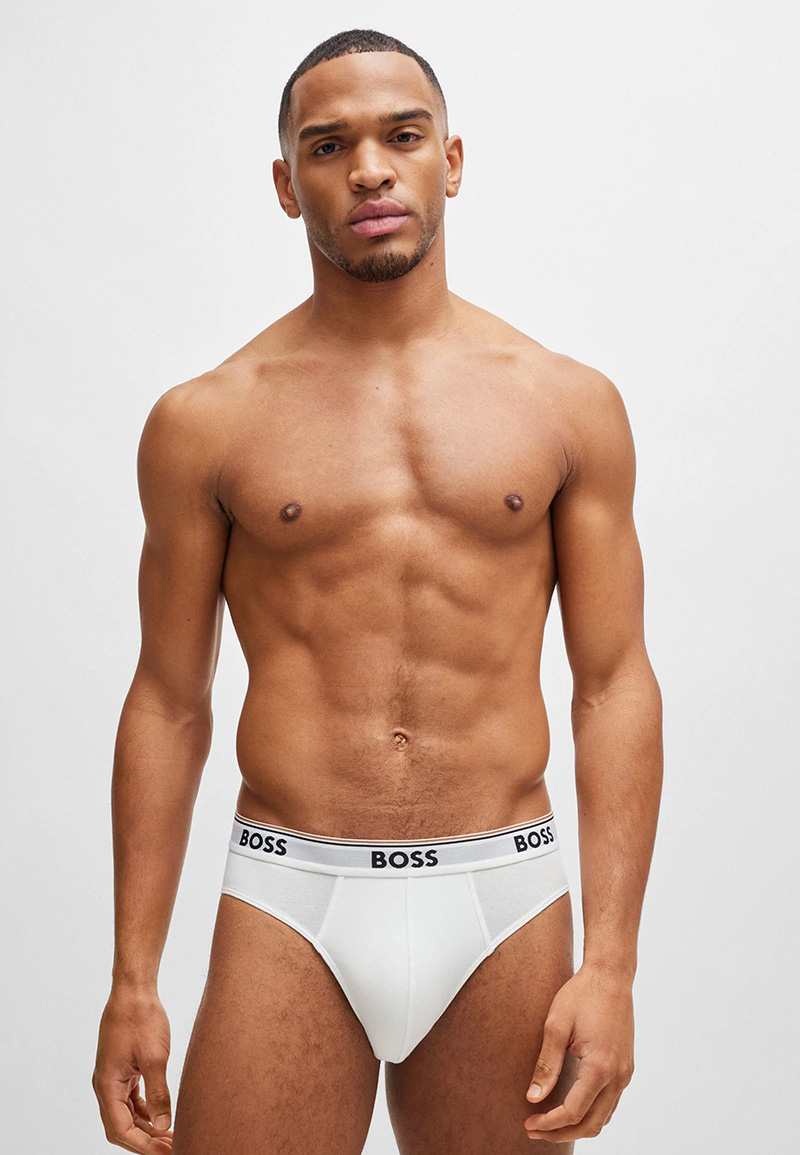 Hugo Boss Herenslips Power 3-Pack wit